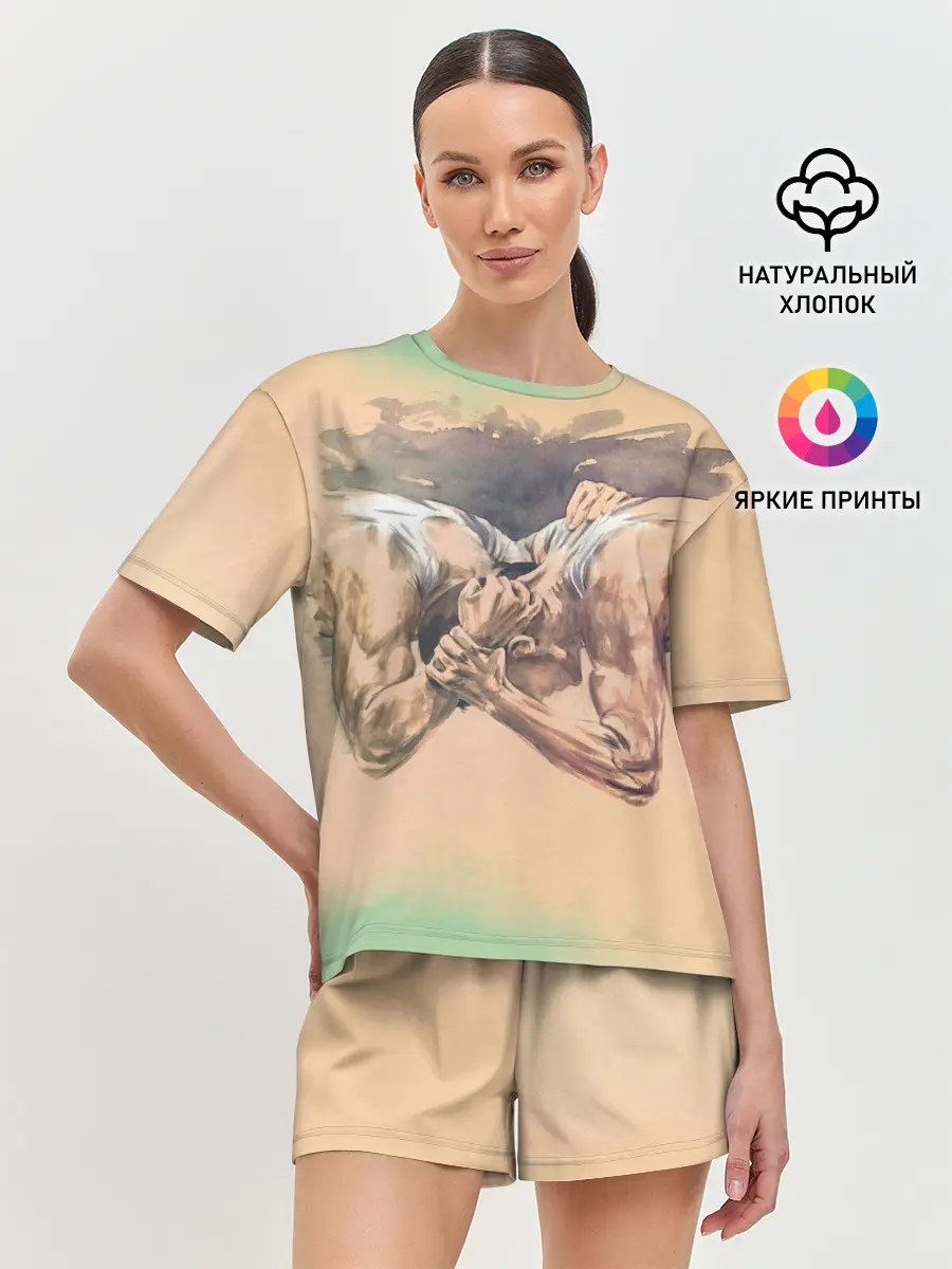 Женская пижама с шортами / Борьба