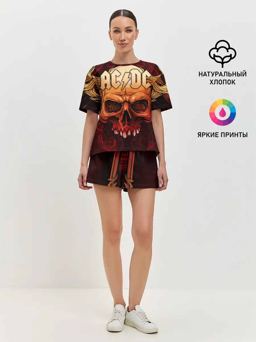Женская пижама с шортами / AC/DC