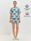 Женская пижама с шортами / Пиксельный арбуз