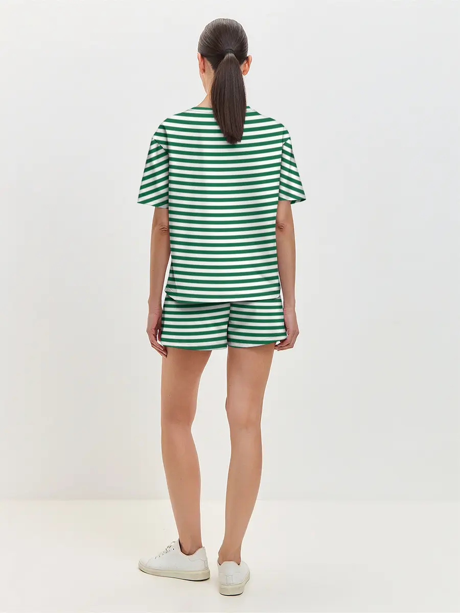 Женская пижама с шортами / Тельняшка пограничных войск