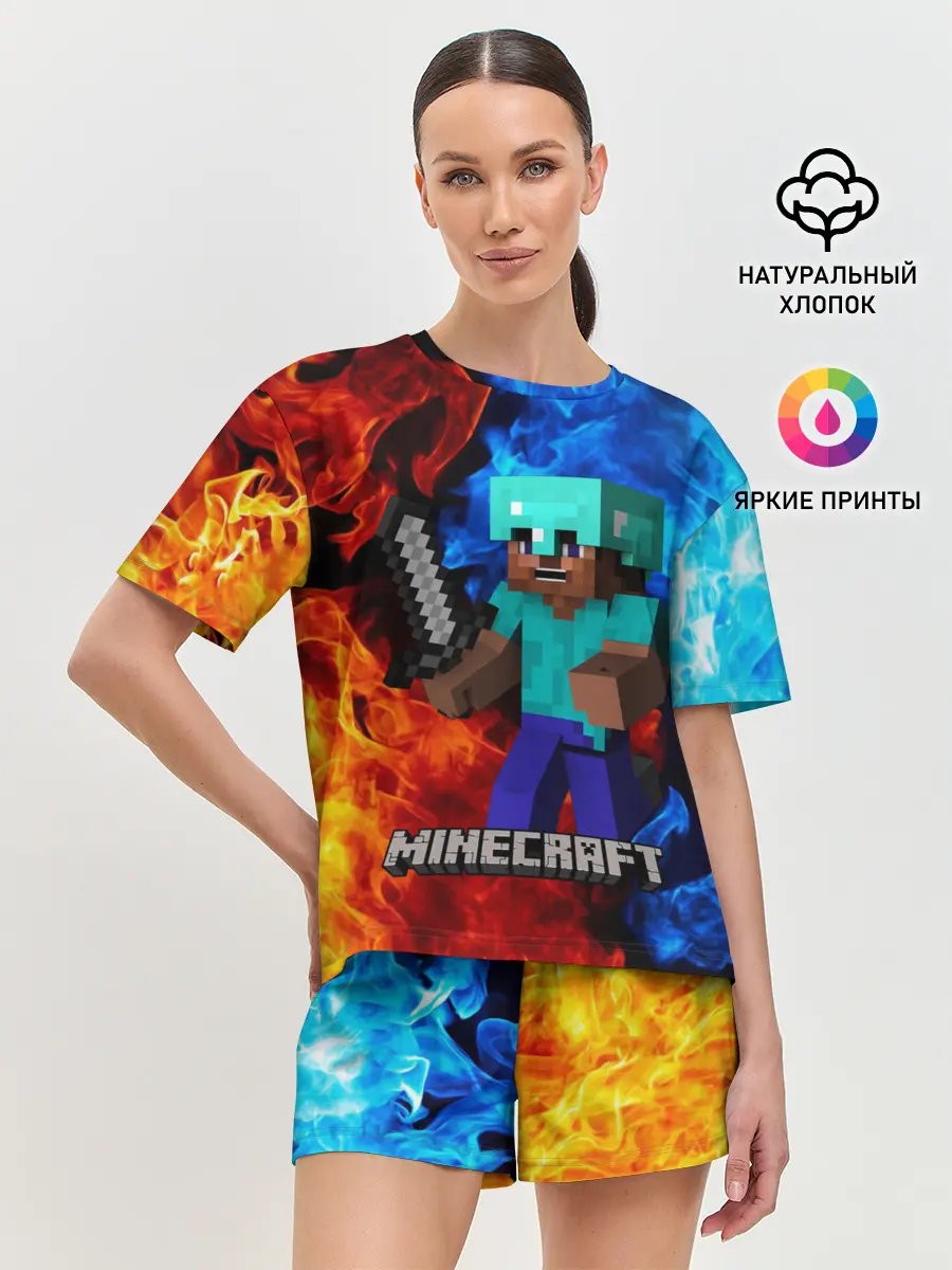 Женская пижама с шортами / MINECRAFT