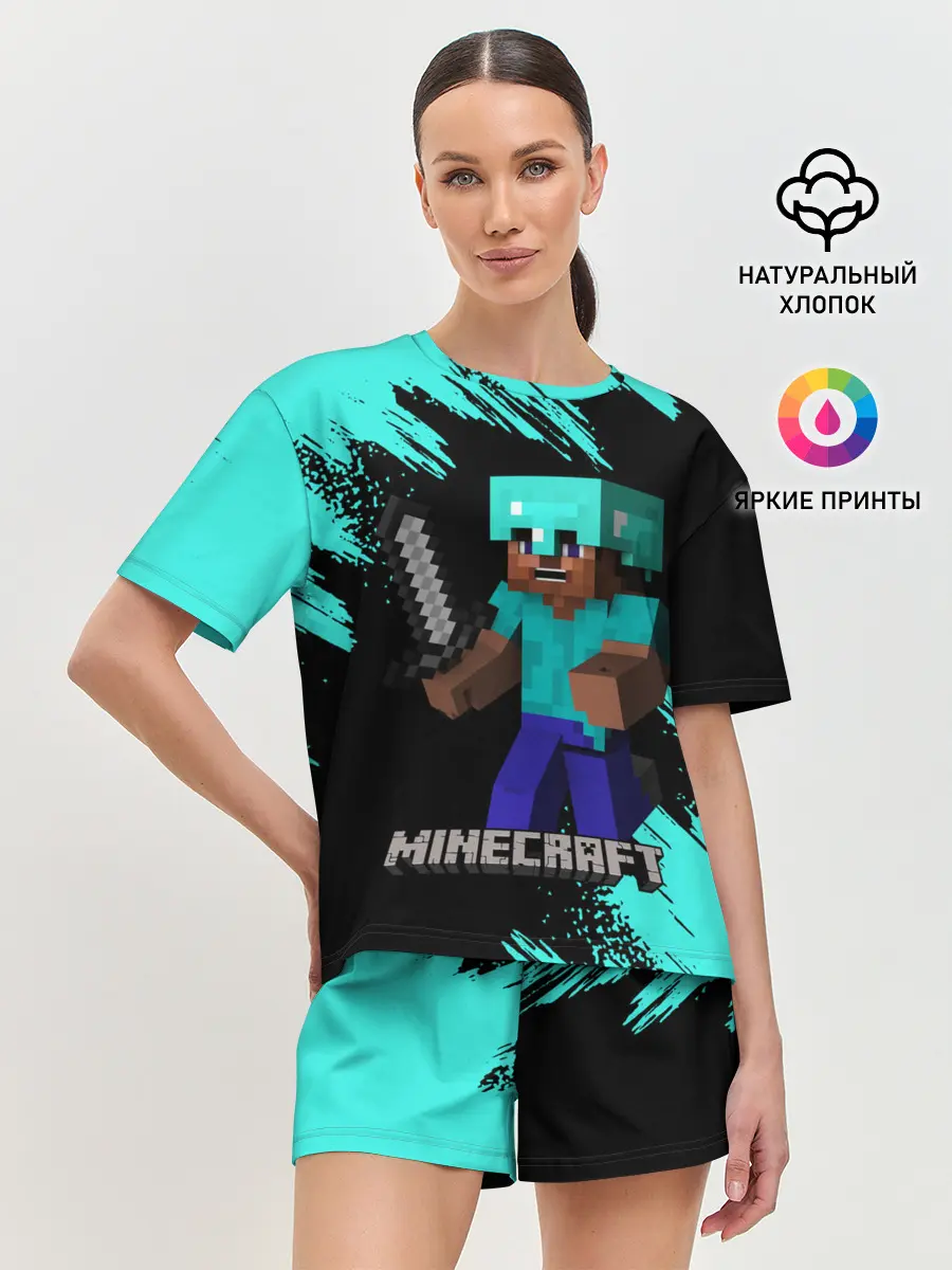 Женская пижама с шортами / MINECRAFT