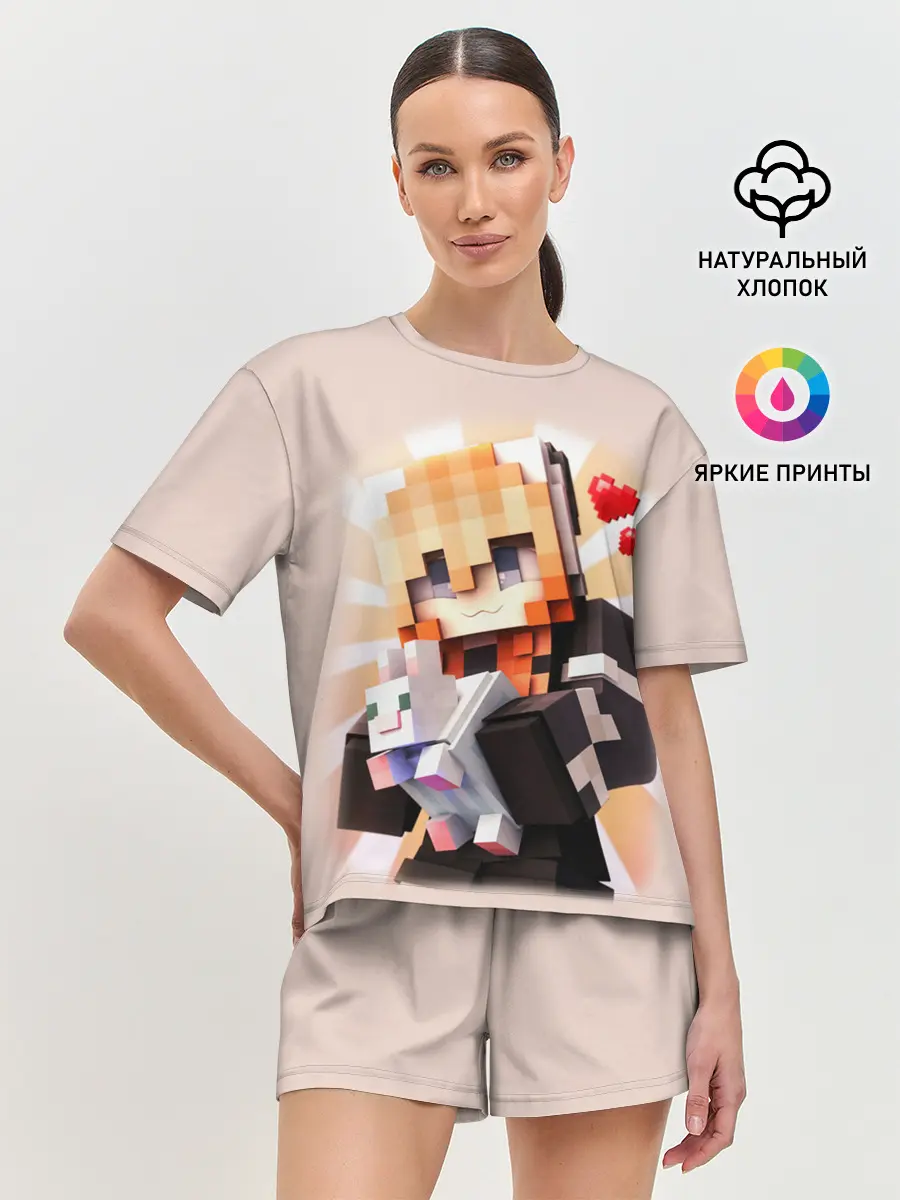 Женская пижама с шортами / MINECRAFT