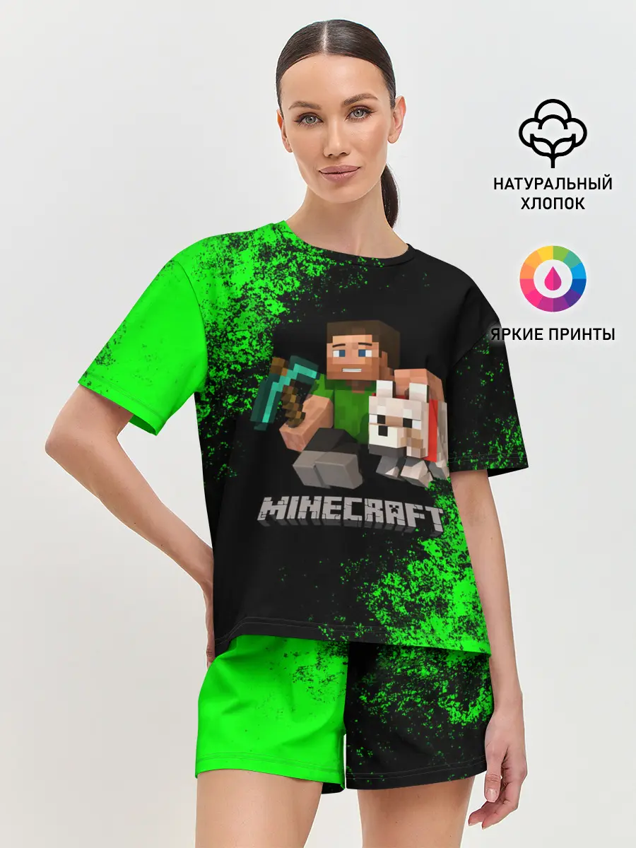 Женская пижама с шортами / MINECRAFT