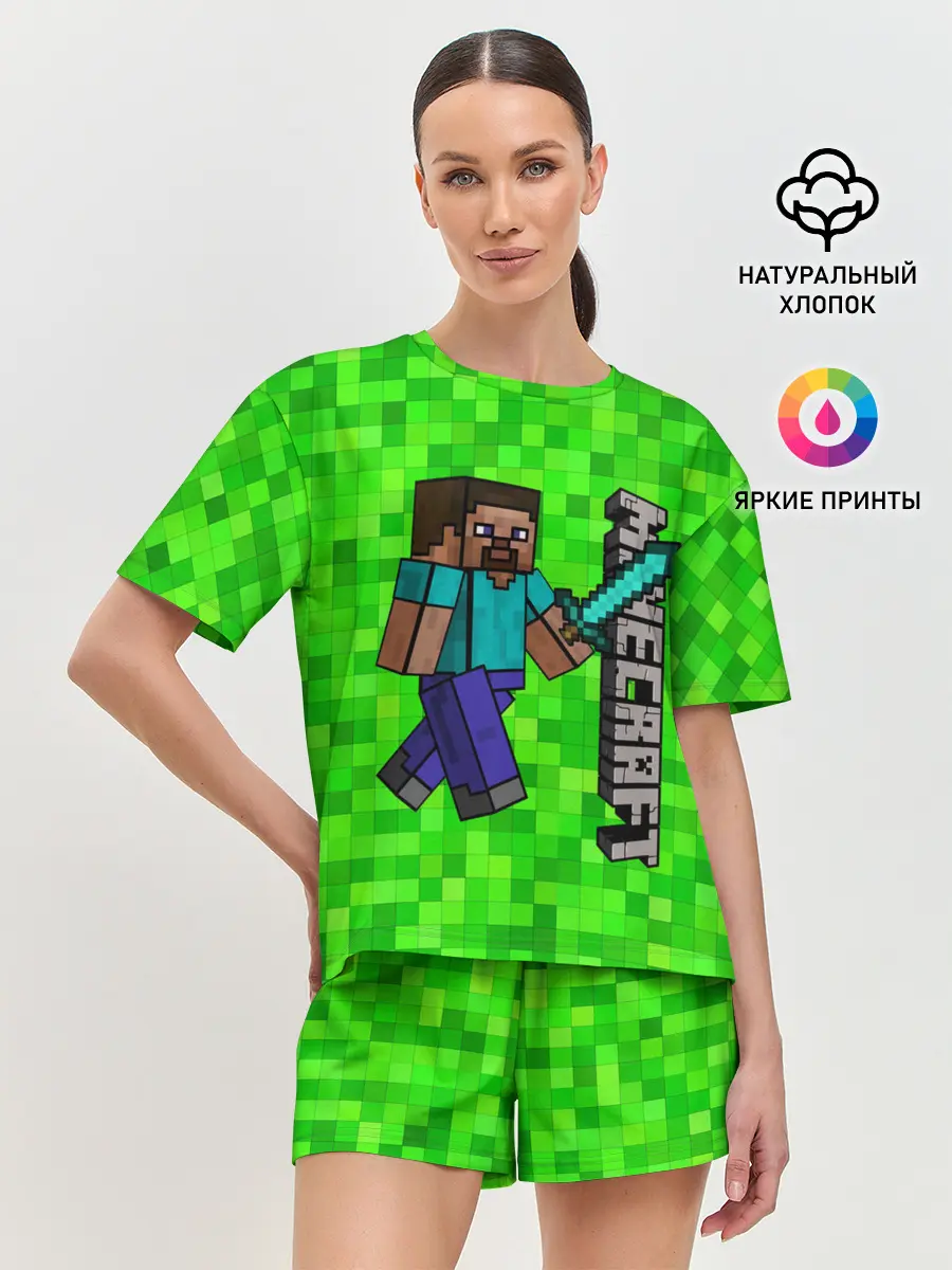 Женская пижама с шортами / MINECRAFT