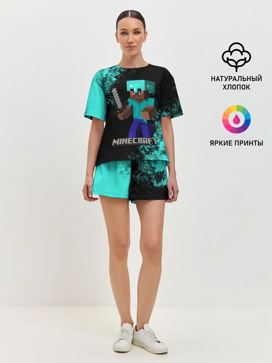 Женская пижама с шортами / MINECRAFT