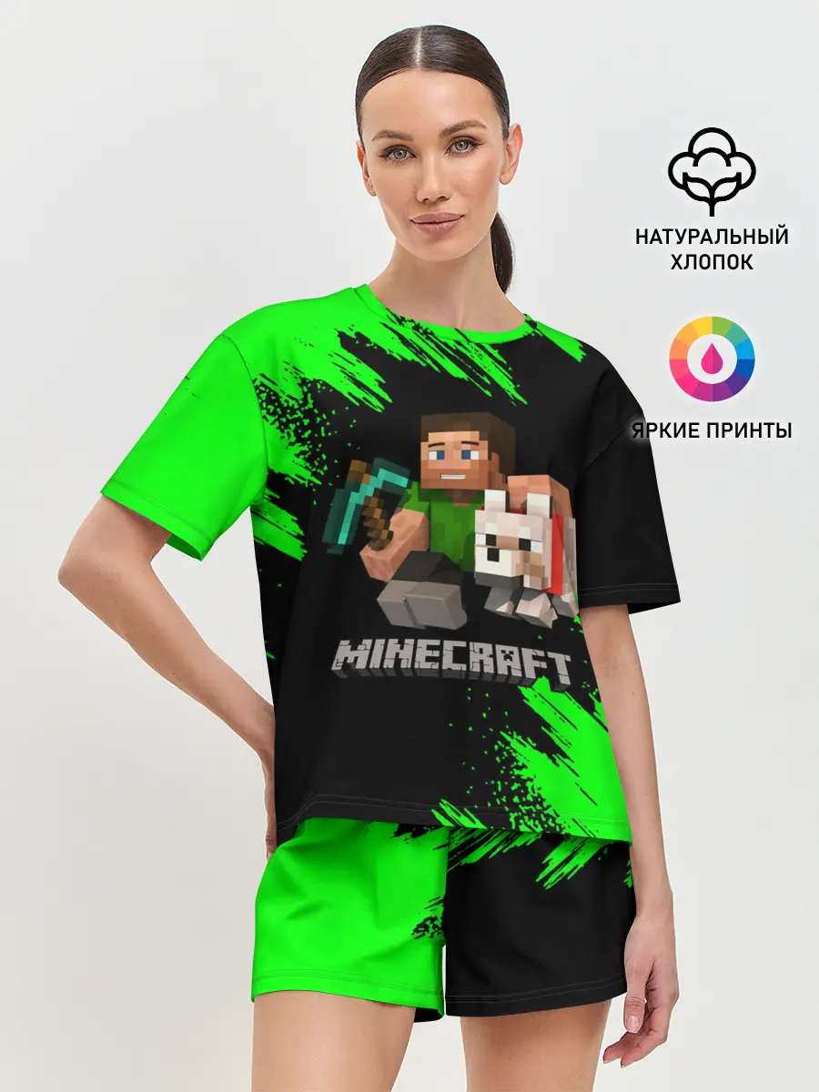 Женская пижама с шортами / MINECRAFT