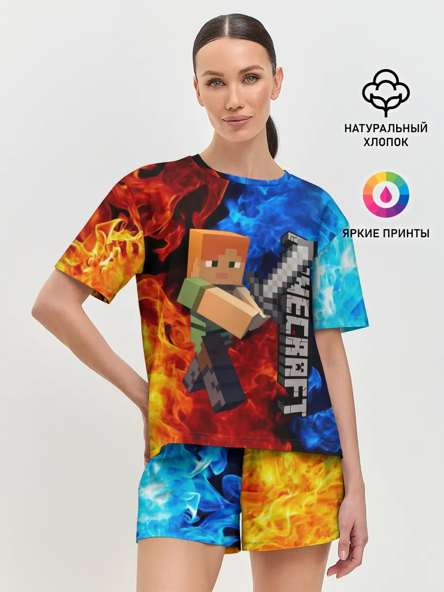 Женская пижама с шортами / MINECRAFT