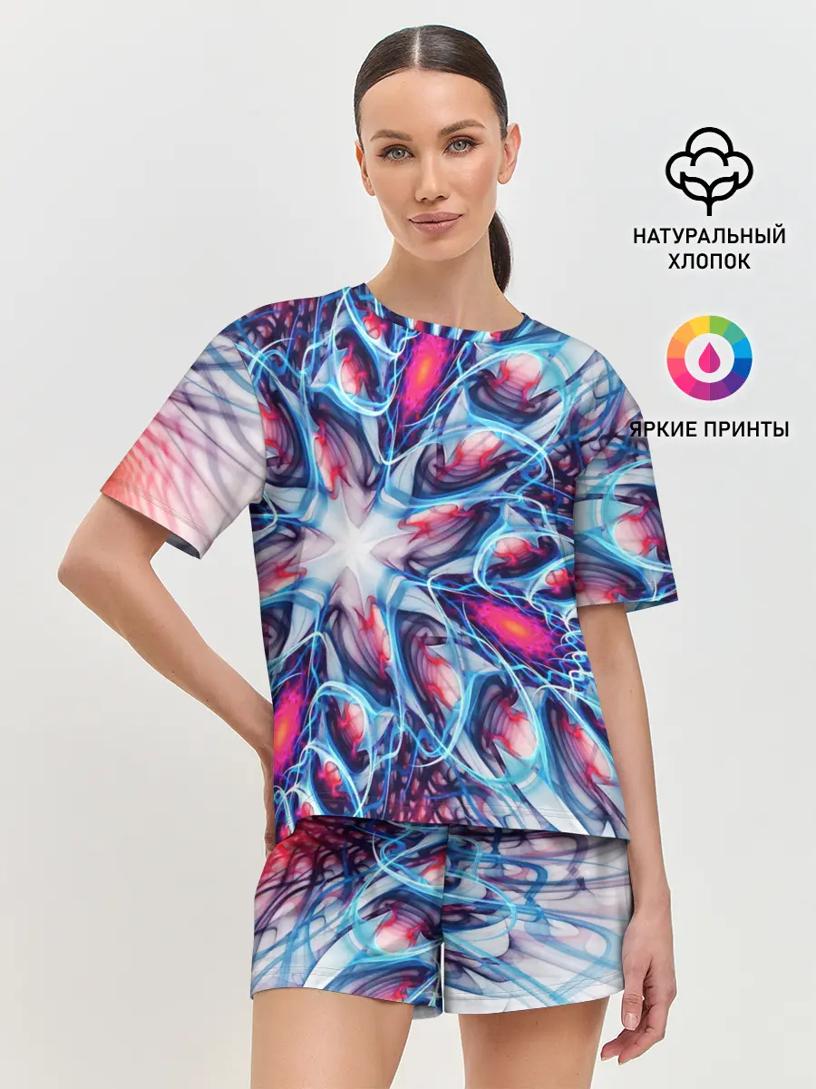 Женская пижама с шортами / ABSTRACTION ILLUSION