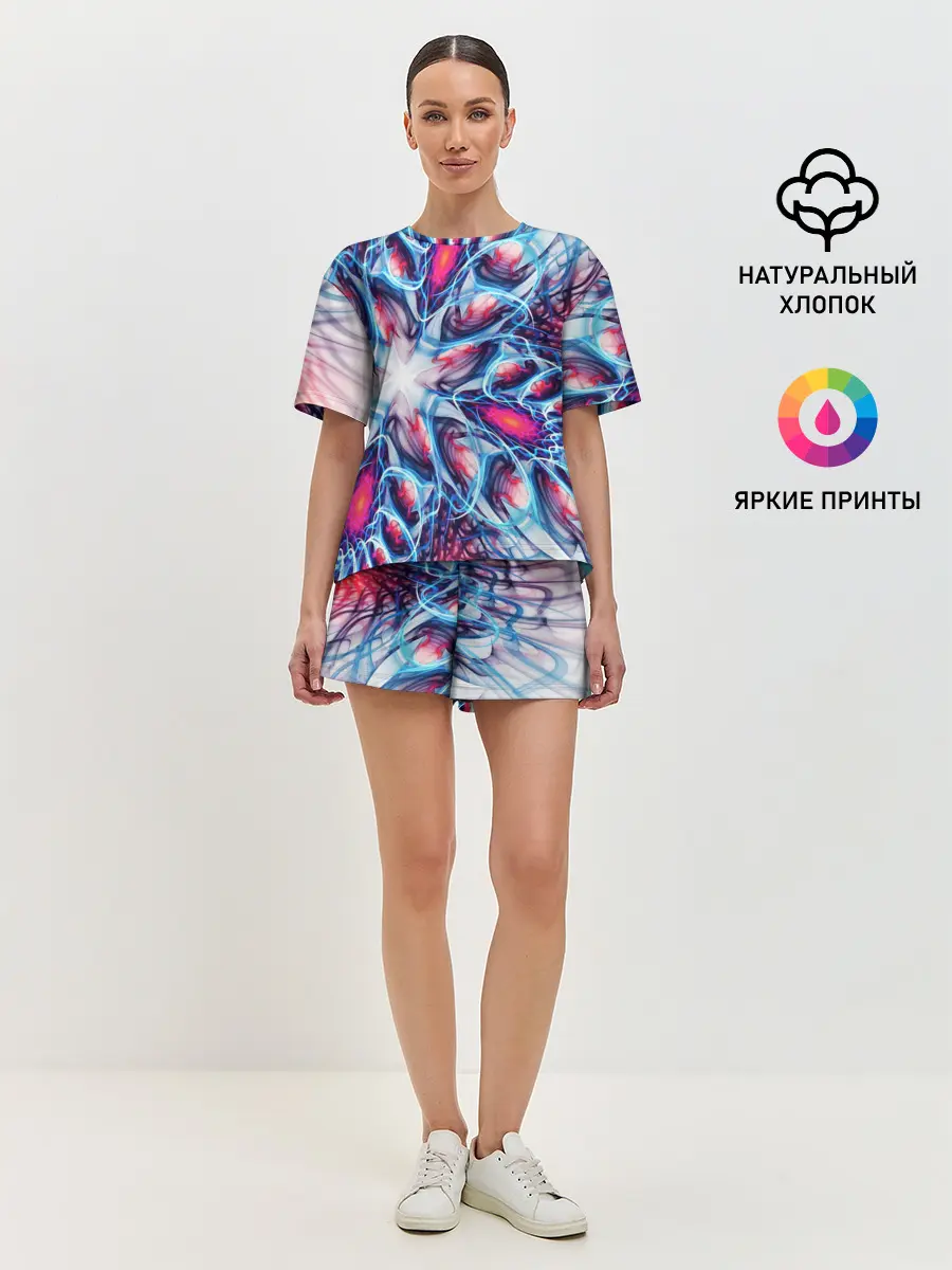 Женская пижама с шортами / ABSTRACTION ILLUSION