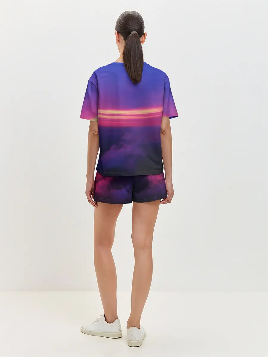 Женская пижама с шортами / Dusk Sky Horse