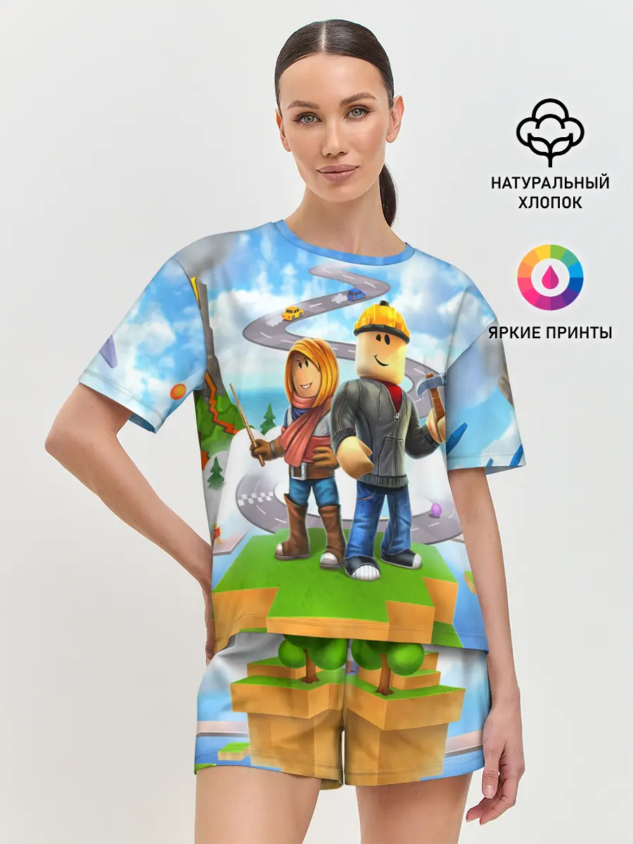 Женская пижама с шортами / ROBLOX