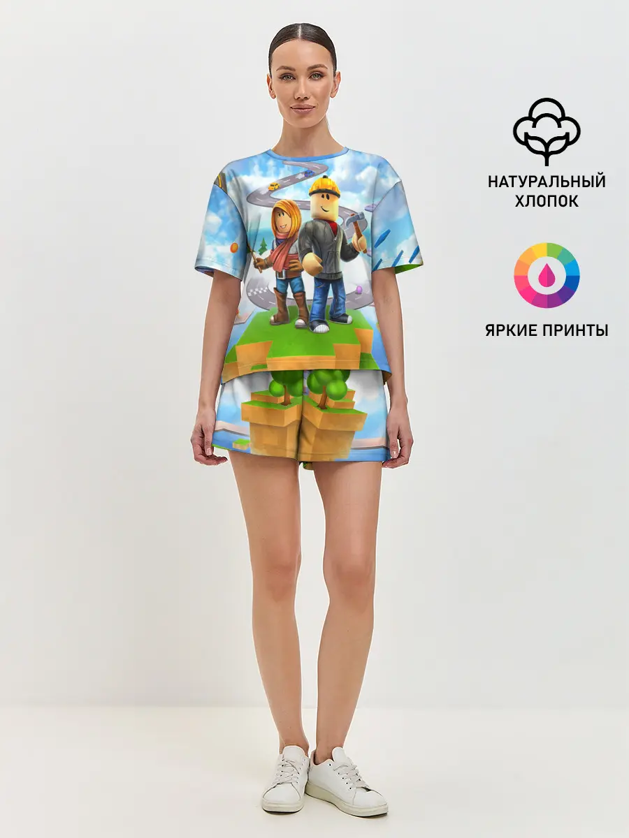 Женская пижама с шортами / ROBLOX