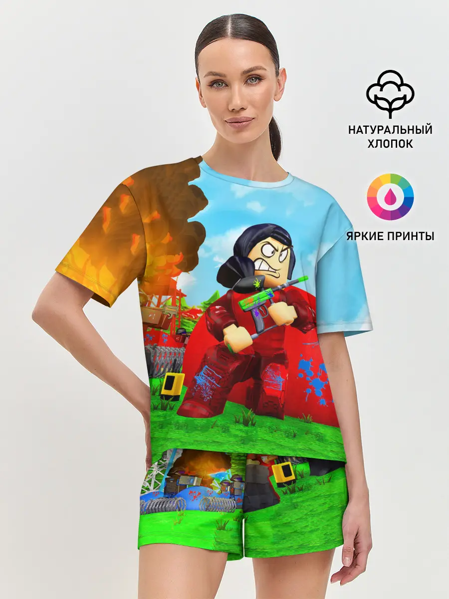 Женская пижама с шортами / ROBLOX