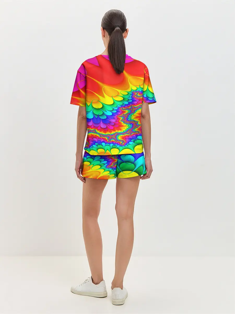 Женская пижама с шортами / TIE-DYE