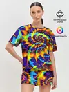 Женская пижама с шортами / TIE-DYE COLOR