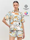 Женская пижама с шортами / Корги