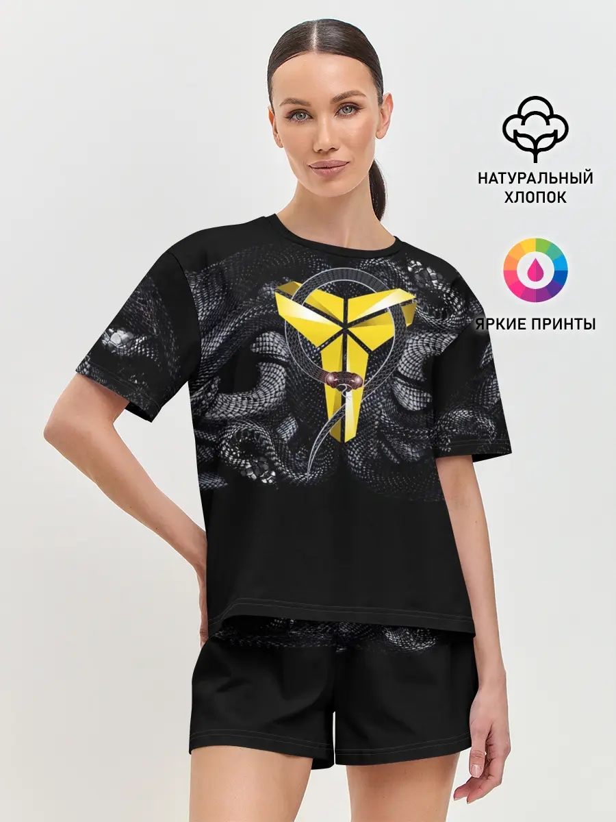 Женская пижама с шортами / Black Mamba Kobe Bryant