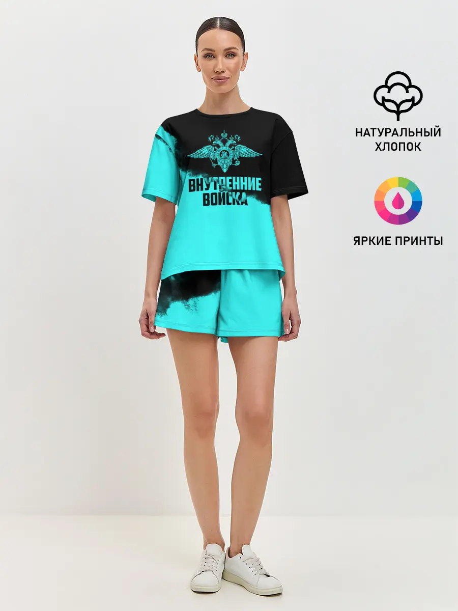 Женская пижама с шортами / Внутренние Войска