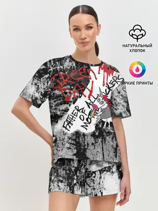 Женская пижама с шортами / Green Day - Father of All MF