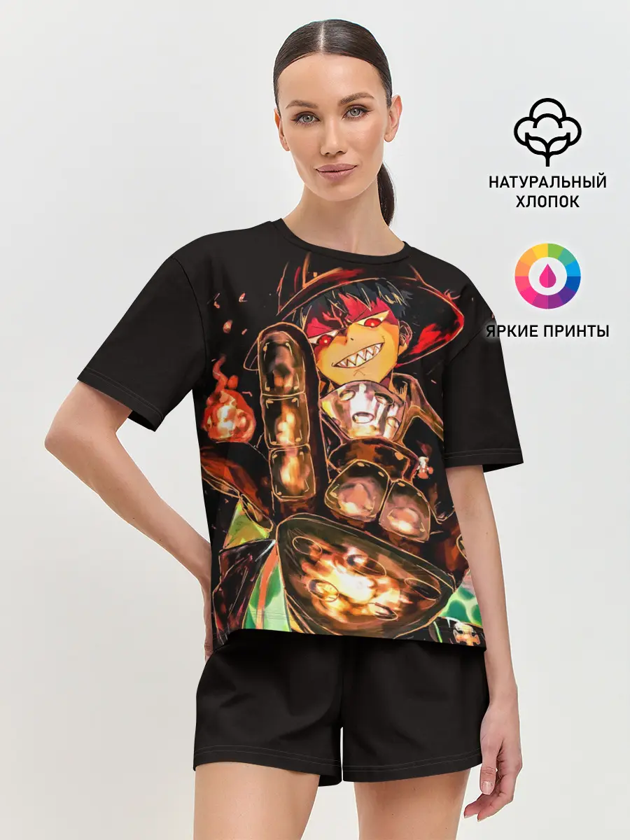 Женская пижама с шортами / Пламенная бригада пожарных