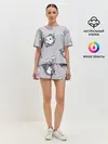 Женская пижама с шортами / Радужный единорог