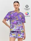Женская пижама с шортами / Абстракция