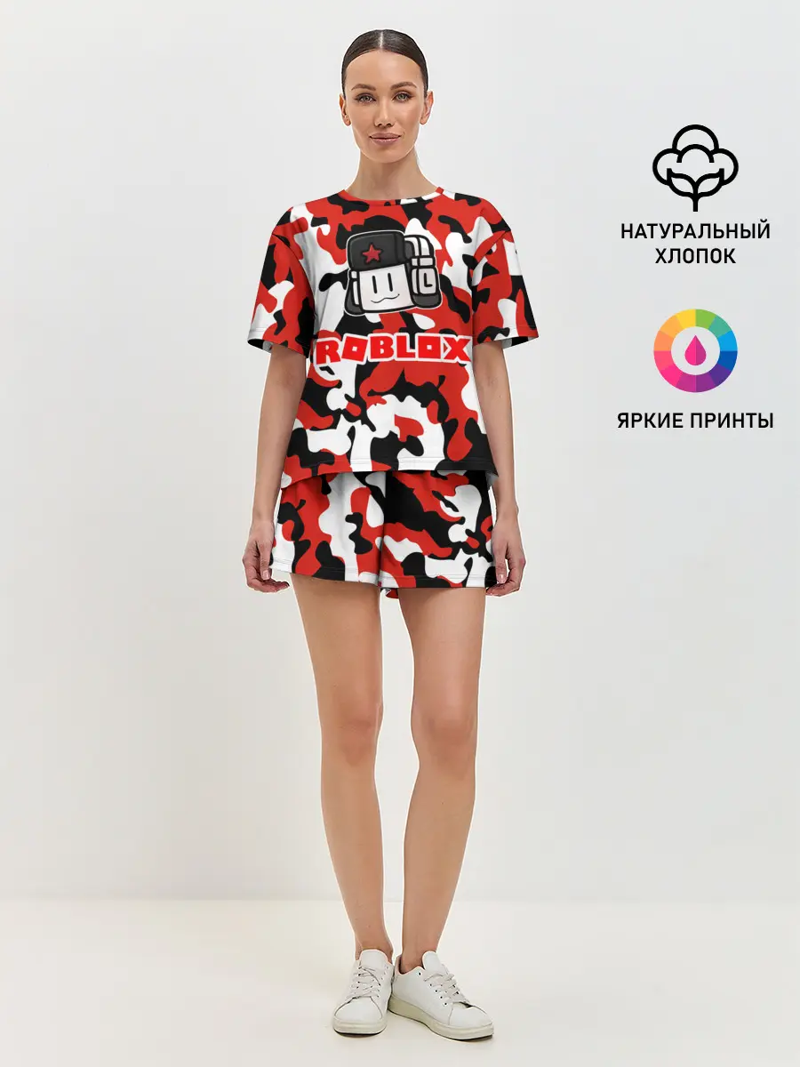 Женская пижама с шортами / ROBLOX