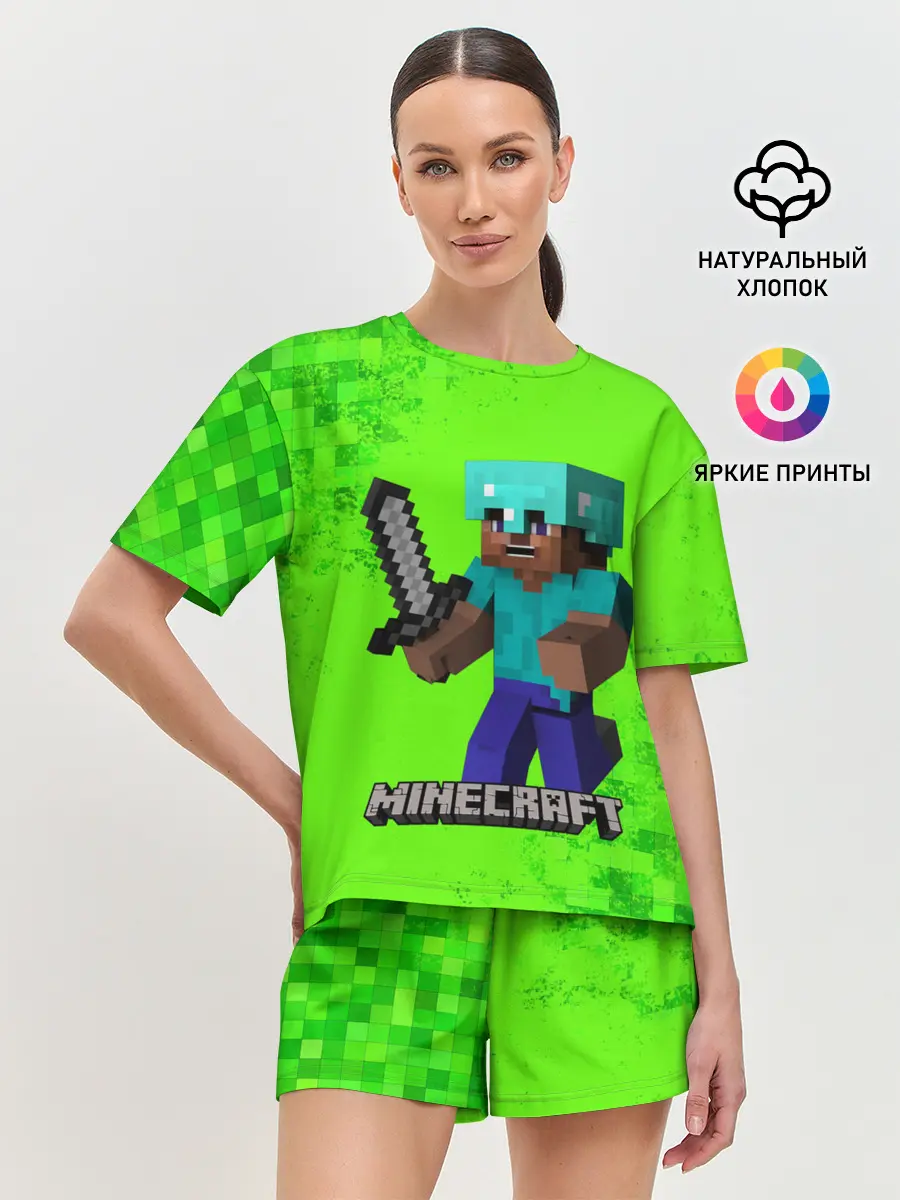 Женская пижама с шортами / MINECRAFT