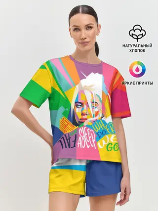 Женская пижама с шортами / BILLIE EILISH