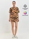 Женская пижама с шортами / Тигриный камуфляж