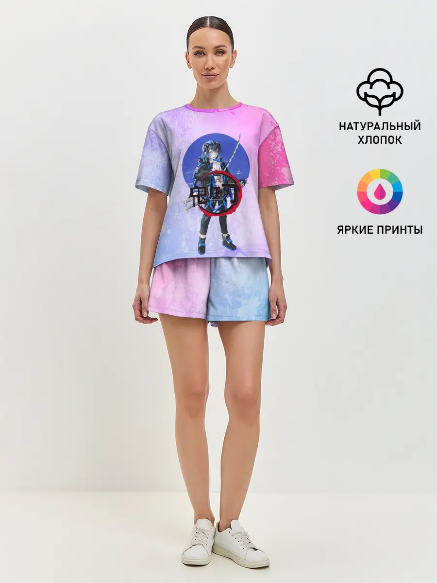 Женская пижама с шортами / Клинок рассекающий демонов