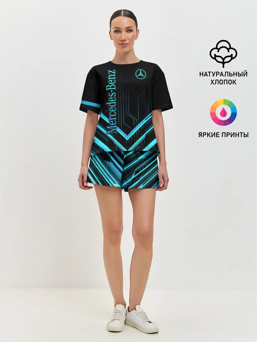 Женская пижама с шортами / Mercedes-Benz