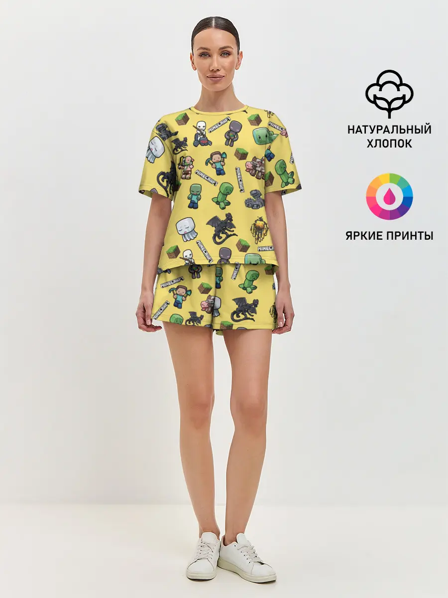 Женская пижама с шортами / MINECRAFT