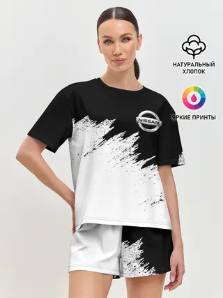 Женская пижама с шортами / NISSAN | НИССАН