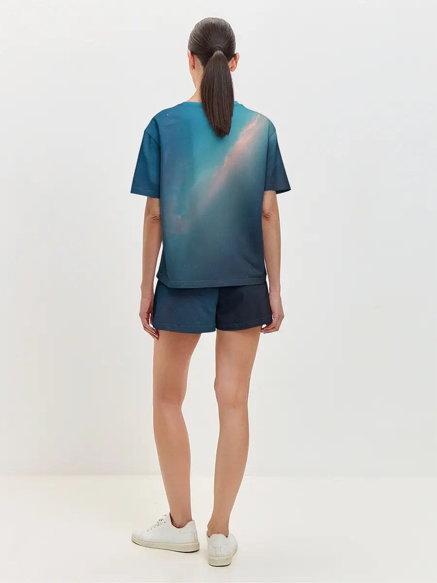 Женская пижама с шортами / Космос