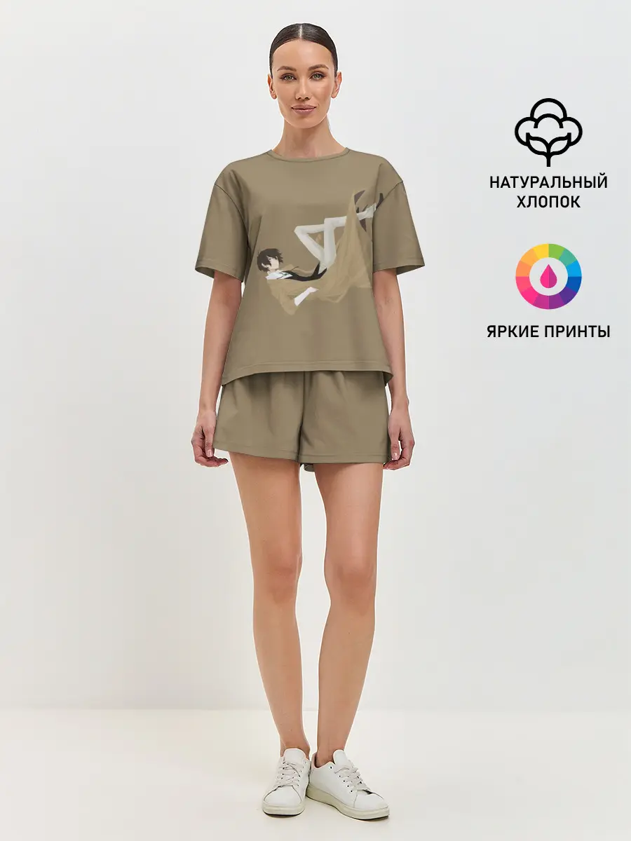 Женская пижама с шортами / Осаму на спине