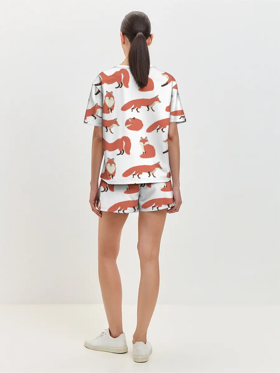 Женская пижама с шортами / Лисий хвост