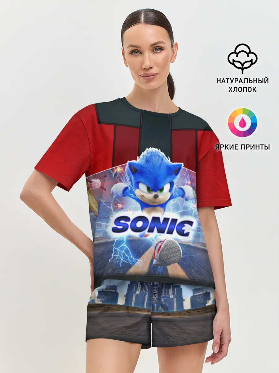 Женская пижама с шортами / Соник 2020