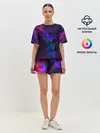 Женская пижама с шортами / NEON FRACTAL