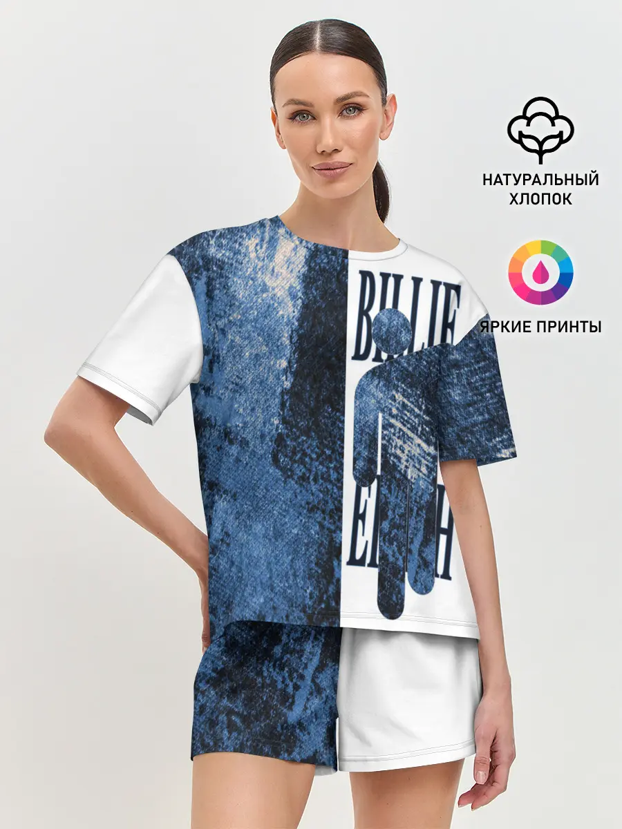 Женская пижама с шортами / billie eilish