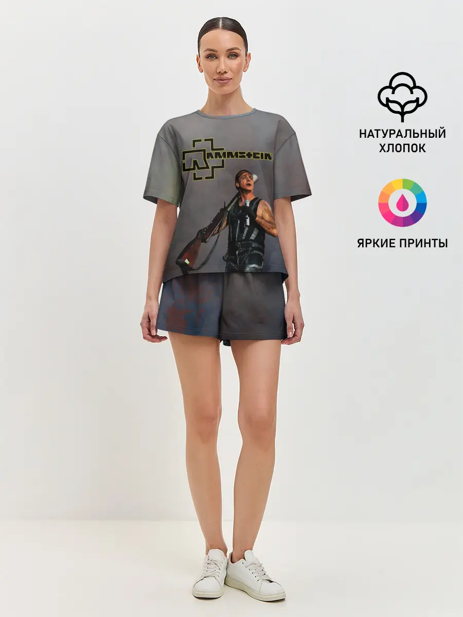 Женская пижама с шортами / RAMMSTEIN