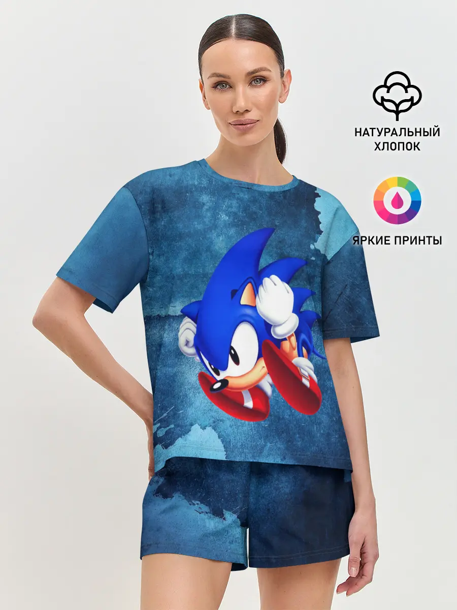 Женская пижама с шортами / sonic
