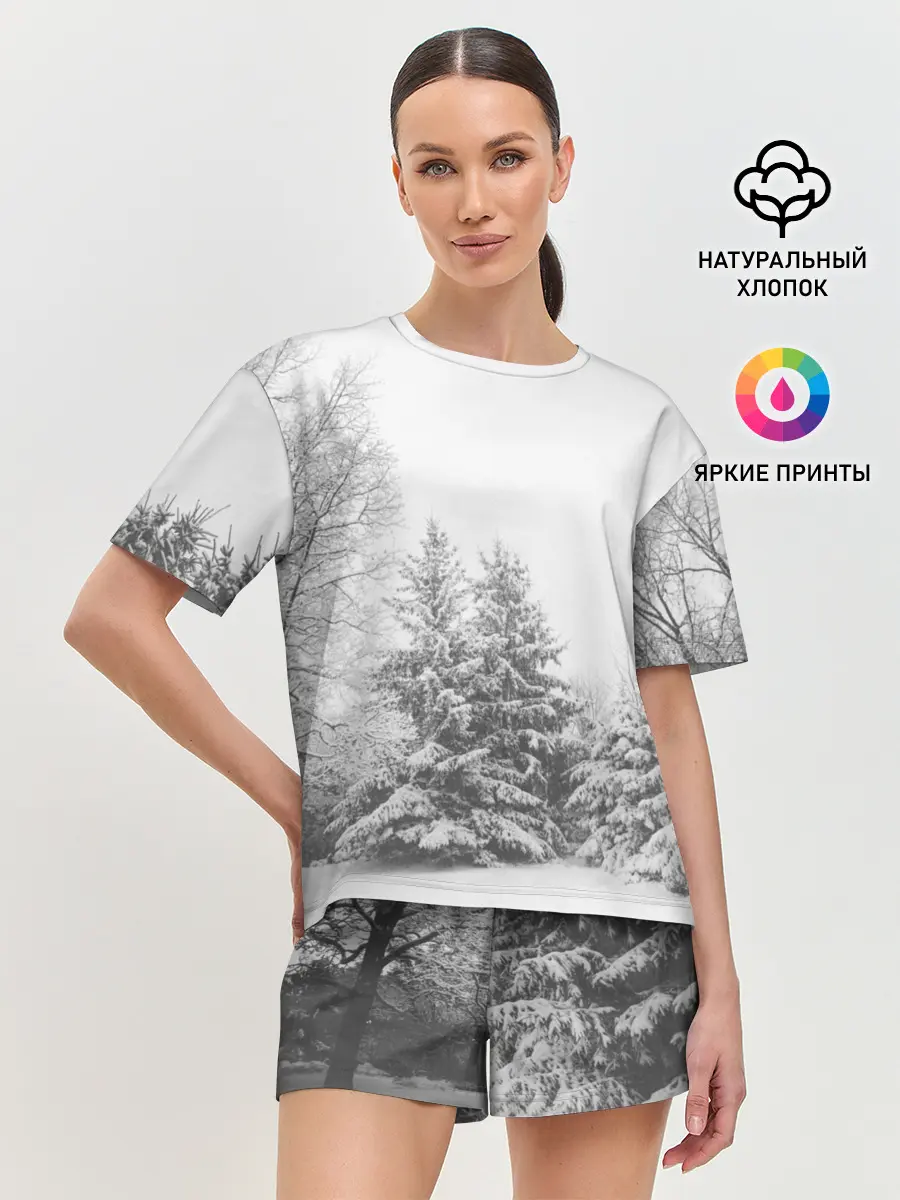 Женская пижама с шортами / Winter Storm