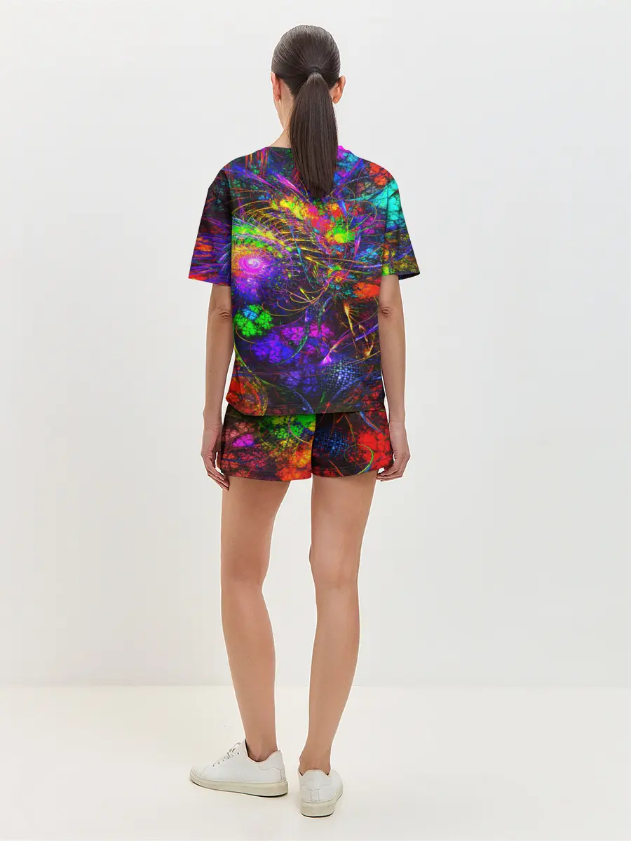 Женская пижама с шортами / НЕОНОВЫЕ КРАСКИ
