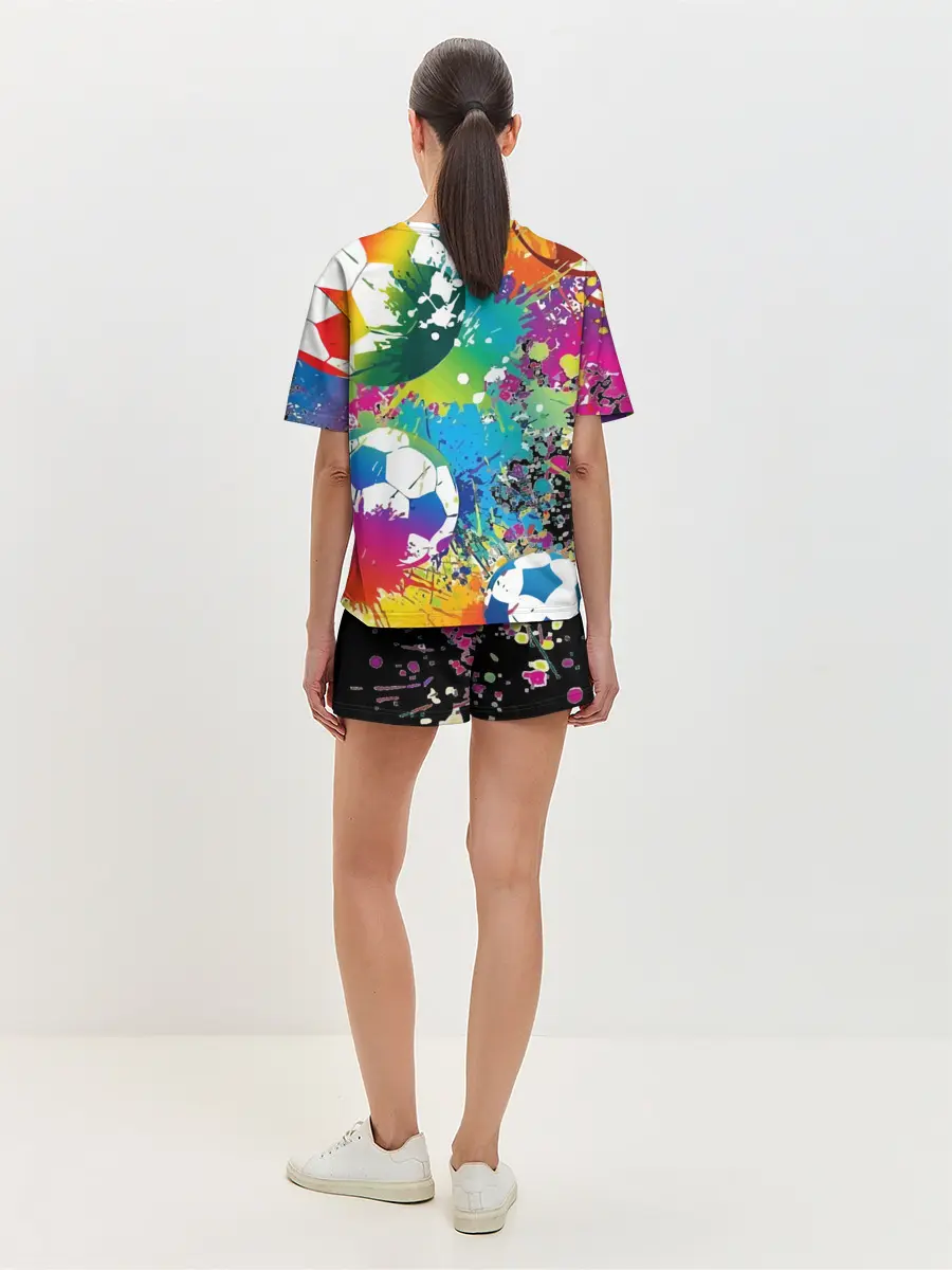 Женская пижама с шортами / Football Paints