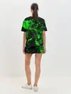 Женская пижама с шортами / Зелёная краска