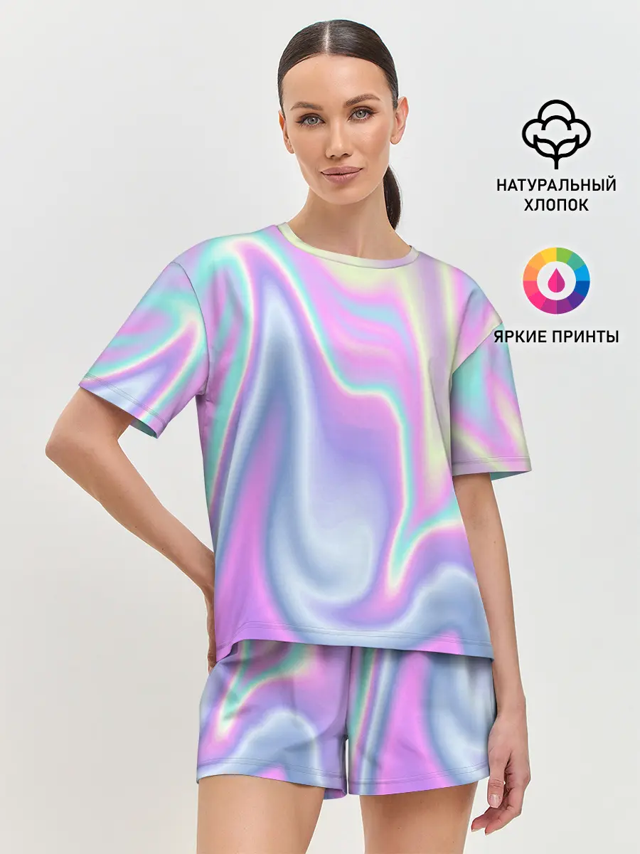 Женская пижама с шортами / Vaporwave