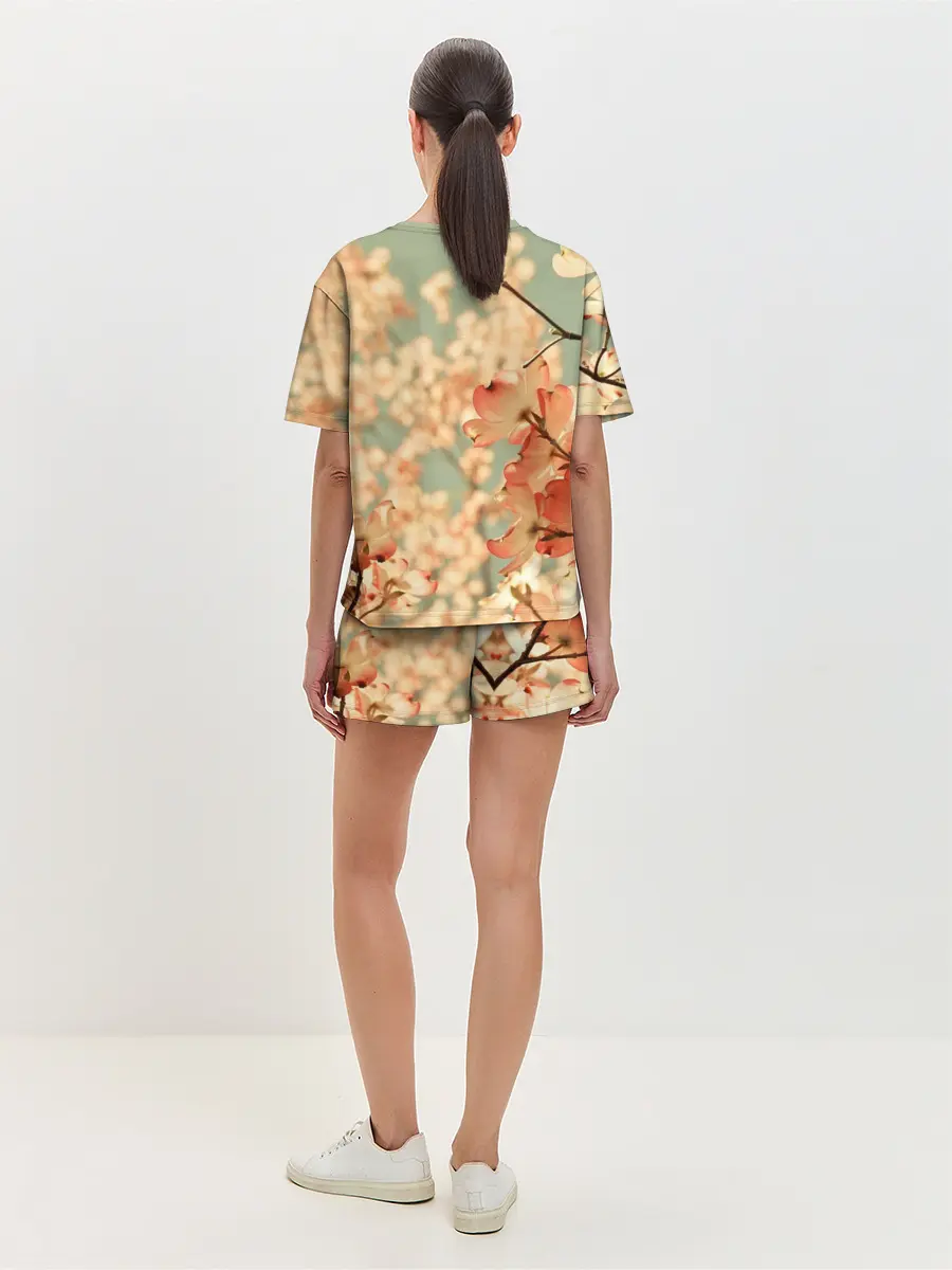 Женская пижама с шортами / Flowers