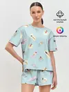 Женская пижама с шортами / Пляжный сезон